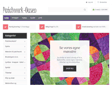 Tablet Screenshot of patchwork-oasen.dk